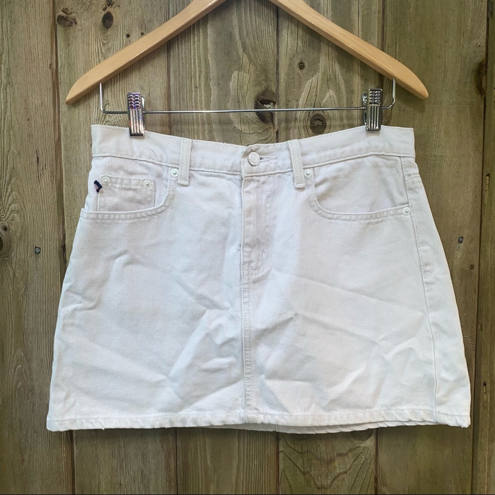 Ralph Lauren white denim skirt